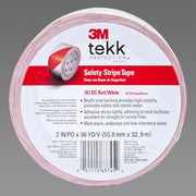 Safety Stripe Tape 767DC, Red/W,PK12