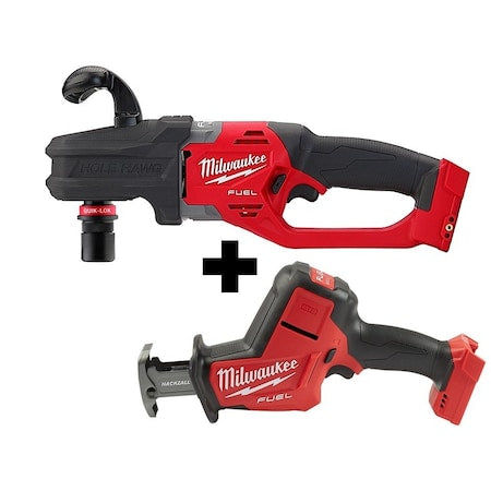 M18 FUEL HACKZALL + M18 FUEL Hole Hawg Right Angle Drill w/Quik-Lok