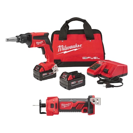 M18 Cut Out Tool + M18 FUEL Drywall Screw Gun Kit