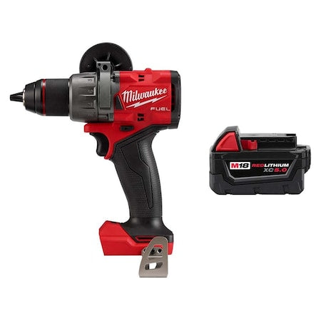 M18 FUEL 1/2" Hammer Drill/Driver + M18 XC5.0 Battery
