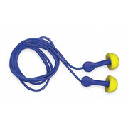 E-A-R EXPRESS Pod Plugs Reusable Corded Ear Plugs, Pod Shape, NRR 25 dB, M, Yellow, 100 Pairs