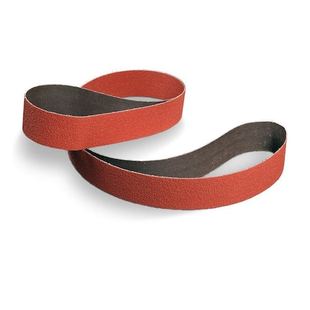 Cloth Belt 984F, Coated, Ceramic, 36 Grit, Not Applicable, 984F, Red