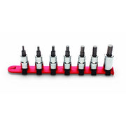 Set 3/8" Drive 7 Piece Set Hex Bit Socke
