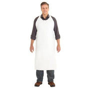 Die Cut Apron, Vinyl, No seam, 8 mil, 34 in, White, 33 in x 34 in, 72 PK