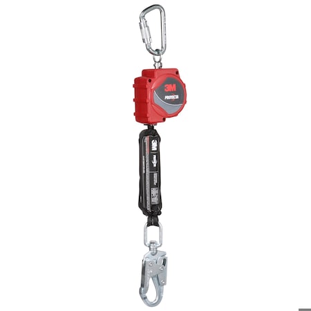 Protecta Self-Retracting Lifeline, 11 ft Length, Snap Hook, Steel, 1 Leg(s), 310 lb Weight Capacity