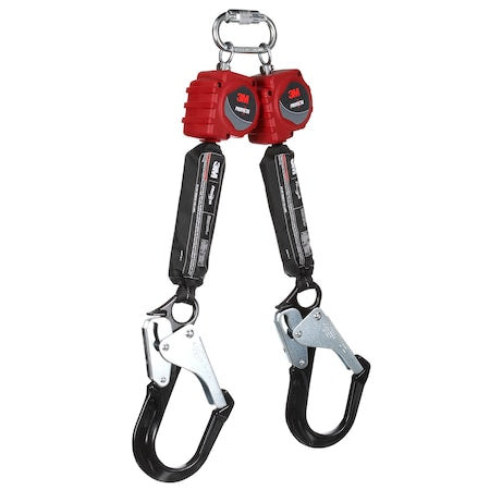 Protecta Self-Retracting Lifeline, 8 ft. Length, Rebar Hook, Aluminum, 2 Leg(s)