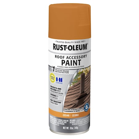 Rust-Oleum Roof Accessory Paint, Cedar, 12 Oz.