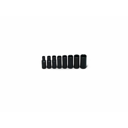Set 3/8" Drive 8 Piece Set - 6 Point Dee