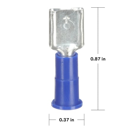 Scotchlok Female Disconnect, Blue, 16-14AWG, PK100