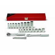 Set 3/8" Dr 21 Pc Met Box Set