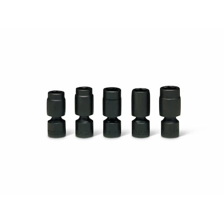 Set 3/8" Dr 5 Pc Set 6 Pt Std Metric Uni