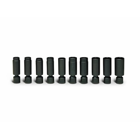 Set 3/8" Dr 10 Pc Set 6 Pt Deep Metric U