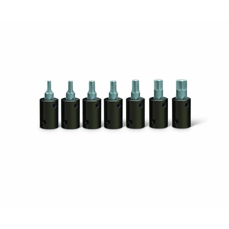 Set 3/8" Dr 7 Pc Set - Hex Bit Imp Skts