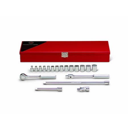 3/8" Drive Metric, 19 pcs