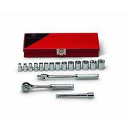 Set 3/8" Dr 17 Pc 6 Pt Std Metric Skts A