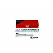 Set 3/8" Dr 14 Pc 6 Pt Std Metric Skts A