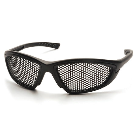 Safety Glasses, Anti-Fog & Anti-Scratch, Black Lens, Black Frame, Full-Frame