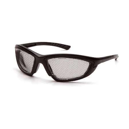 Safety Glasses, Black Lens, Black Frame, Full-Frame