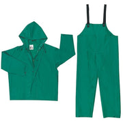 Rainsuit, 3-Piece, Green, PVC/Poliester, 3XL