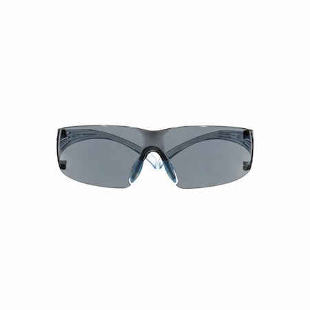 Series 300, Safety Glasses, Scotchgard Anti-fog, Gray Lens, Ice Blue Frame, Frameless, 20 PK