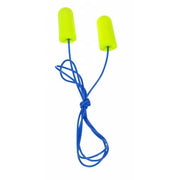 E-A-Rsoft Disposable Corded Ear Plugs, Yellow Neons, Bullet Shape, NRR 33 dB, M, 200 Pairs