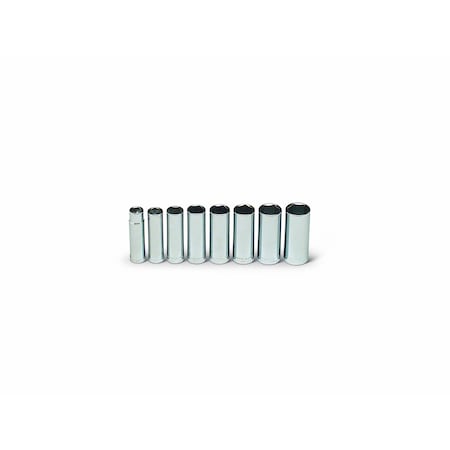 Set 1/2" Drive 8 Piece Set - 6 Point Dee