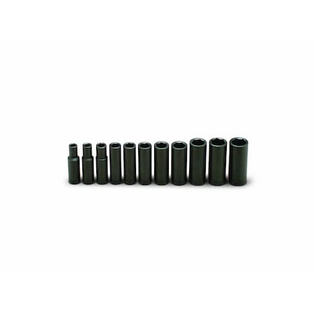 Set 1/2" Drive, 11 Piece Set - 6 Point