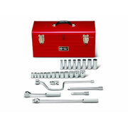 Set 1/2" Dr 27 Pc 12 Pt Std/Deep Skts