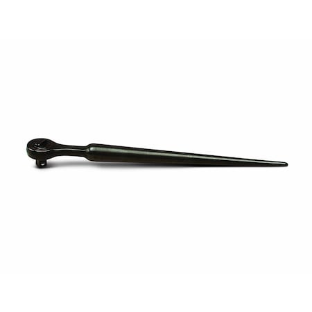 1/2" Drive 45 Geared Teeth Round Head Style Ratchet, 15" L, Black Finish