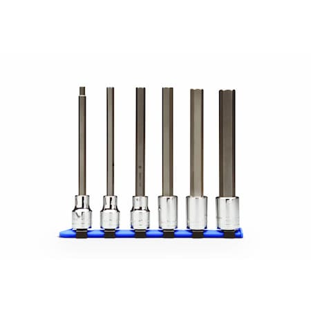 Set 1/2" Dr 6 Pc Set Hex Bit Skts w/Long