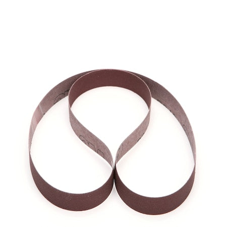 Sanding Belt, 1 in W, 42 in L, Aluminum Oxide, P240 Grit, Brown