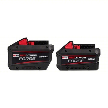 M18 FORGE HD12.0 Battery + M18 FORGE XC8.0 Battery