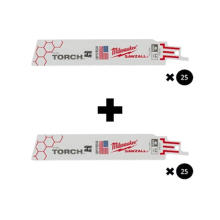 6" 14 TPI The Torch SAWZALL Blades (50 Pk)