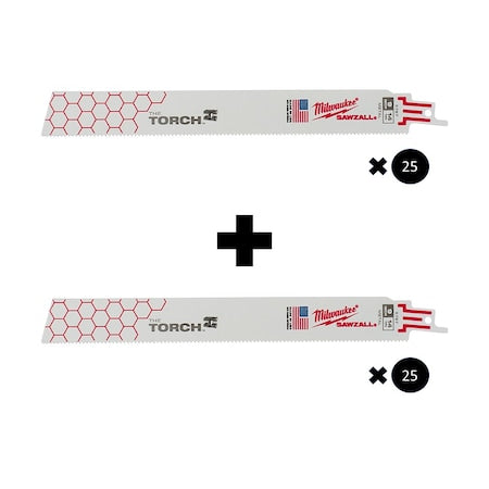 9" 14 TPI The Torch SAWZALL Blades Combo (50-Pack)