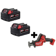 M18 FUEL HACKZALL + M18 XC5.0 Extended Capacity Battery 2-Pack
