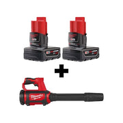 M12(TM) REDLITHIUM(TM) 12 V Battery Powered Leaf Blower Kit, 175 cfm, 110 mph, Battery Included
