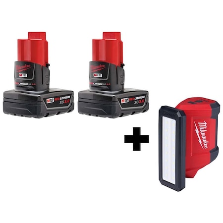 M12 Battery Pack, M12 ROVER Flood Light
