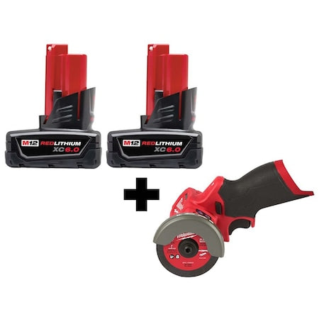 M12 FUEL 3" Compact Cut Off Tool + M12 XC6.0 Battery 2-Pack