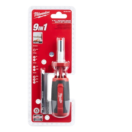 9-in-1 Square Drive Multi-bit Driver
