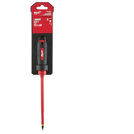 3/16 in. x 6 in. Cabinet 1000 Volt Insulated Screwdriver