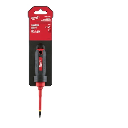 3 in. No 1 Square 1000 Volt Insulated Screwdriver