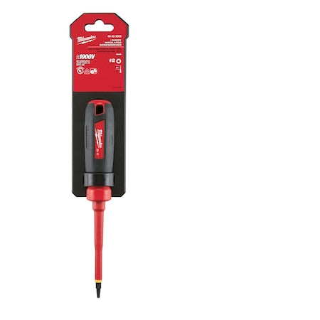 3 in. No 2 Square 1000 Volt Insulated Screwdriver