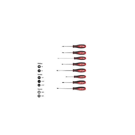 8pc Screwdriver Kit w/ Square