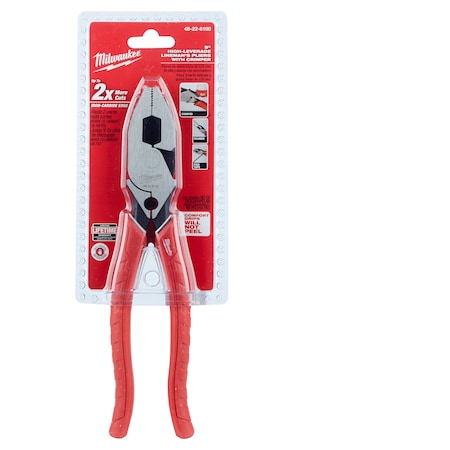 9" Comfort Grip High Leverage Lineman's Pliers with Crimper