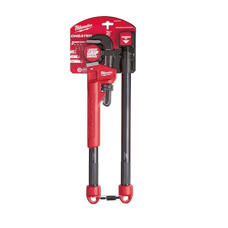 CHEATER Adaptable Steel Pipe Wrench, 24 in L, 2-1/2 in Cap.