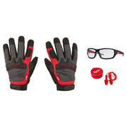 Demolition Gloves, EXTRA Glasses AND 3 Pack Reusable Corded Ear Plugs