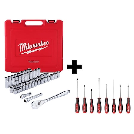 Socket Set 47pc,8pc Screwdriver Kit