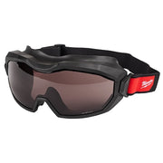 Safety Goggles Goggles, TPV Frame, Black Lens, Anti-Fog, Scratch-Resistant