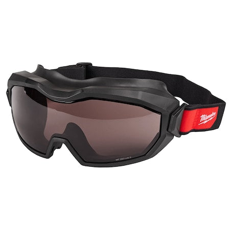 Safety Goggles Goggles, TPV Frame, Black Lens, Anti-Fog, Scratch-Resistant