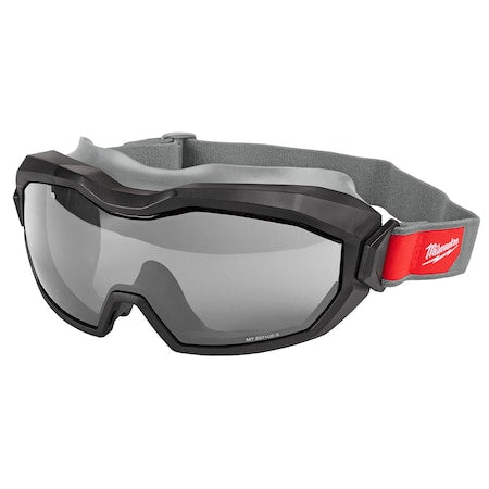 Safety Goggles Goggles, TPV Frame, Gray Lens, Anti-Fog, Scratch-Resistant